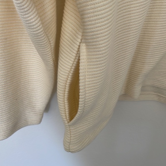 Madewell ribbed mock neck sweater. Cream. Size XXS - Picture 2 of 3